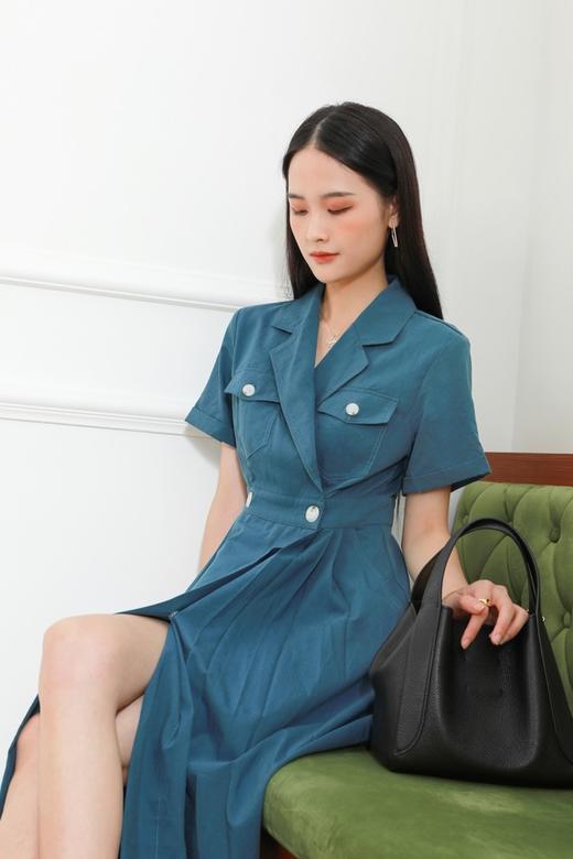 amadella 口袋饰西装领高腰连衣裙 13148 商品图1