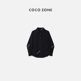 COCO ZONE 休闲时尚女款黑色衬衫 23C29009