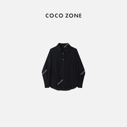 COCO ZONE 休闲时尚女款黑色衬衫 23C29009 商品图0