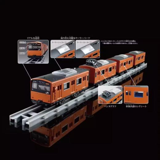 Tomica多美卡 普乐路路旗舰版 201系电车（橘）TMSC918974 商品图1