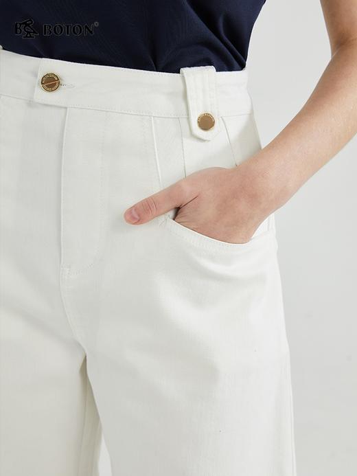 【防水防油防污】波顿春夏女士阔腿牛仔短裤高端休闲百搭LF637223 商品图2