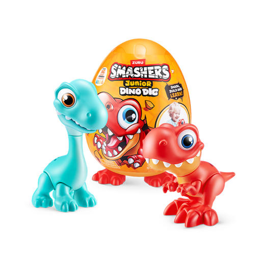 ZURU 爆裂小子恐龙大眼萌挖掘蛋 盲蛋盒橡皮泥男女孩儿童玩具礼物 3岁+ 商品图0