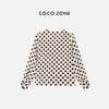 COCO ZONE 新款时尚百搭黑白波点长袖衬衣 23C18297 商品缩略图1