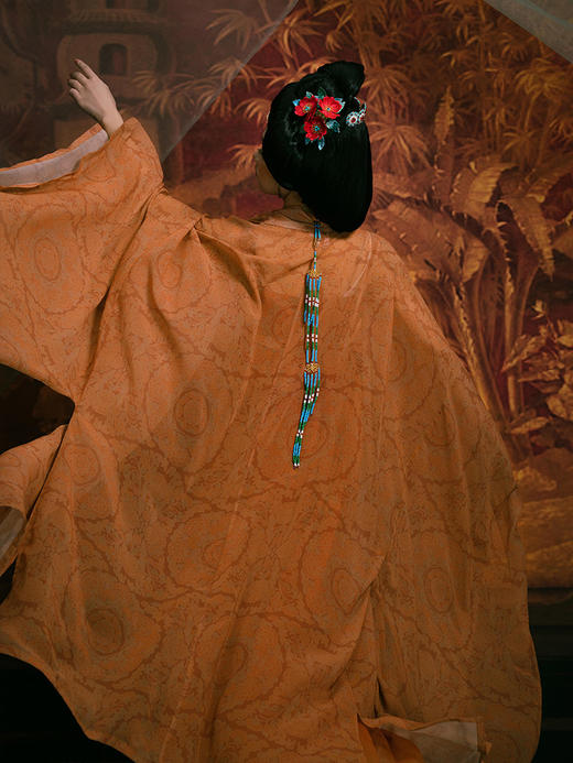 （微瑕）【重回汉唐瑶台月】原创唐制直领对襟广袖衫改良齐胸裙汉服女装 商品图2