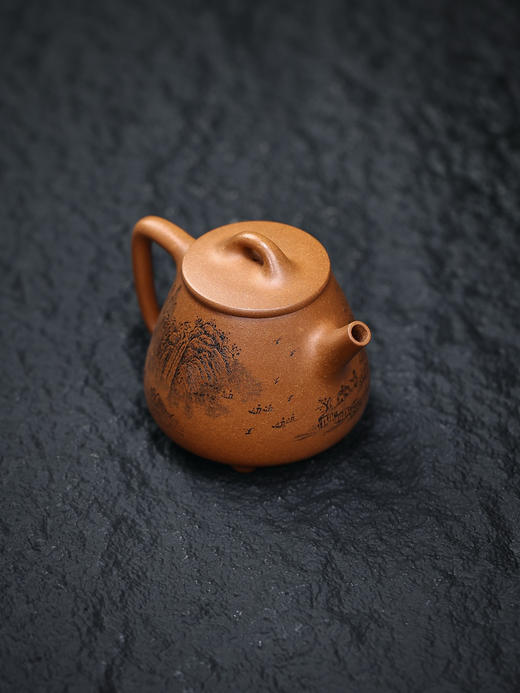 【青山特惠】精品段泥手工高石瓢紫砂壶.王强.270cc 商品图6