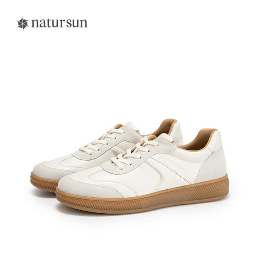 natursun女鞋德训鞋女秋季软底增高美式复古百搭休闲板鞋N24483241 商品图4