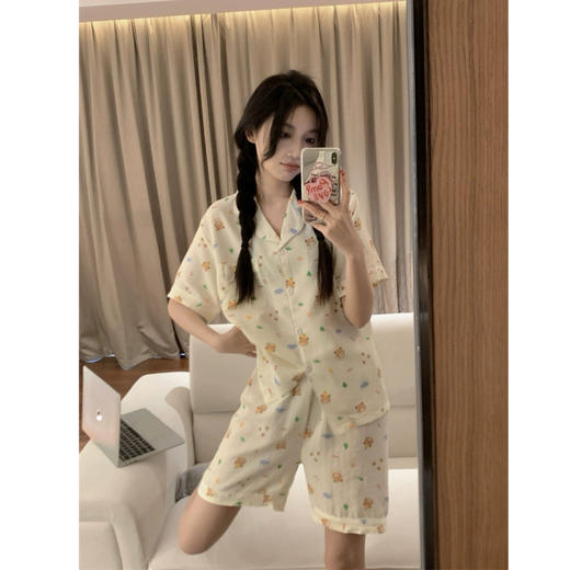 Spring Bubble/韩代云朵睡衣两件套丨可爱甜美居家服 可外穿新款套装 商品图1