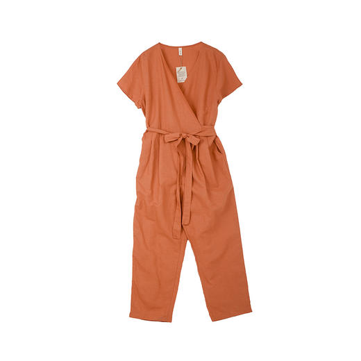 裹身棉麻连体裤 商品图1