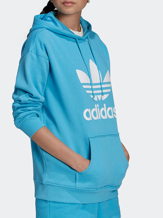 （YY）adidas/阿迪达斯  Adidas/阿迪达斯三叶草2022新款女子运动连帽卫衣 HE6952 商品图2