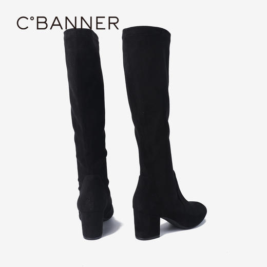 千百度 冬季 弹力靴/袜靴A24542852 商品图5