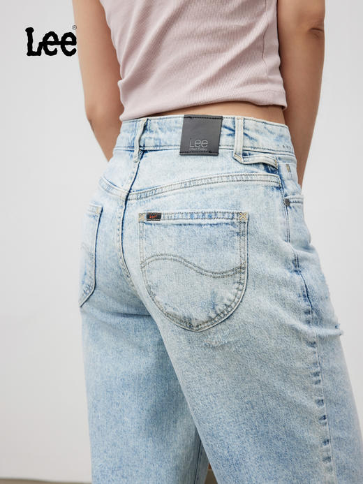 Lee夏411裤型高腰锥形凉凉裤女牛仔裤LWB1004116US00FA01226 商品图4