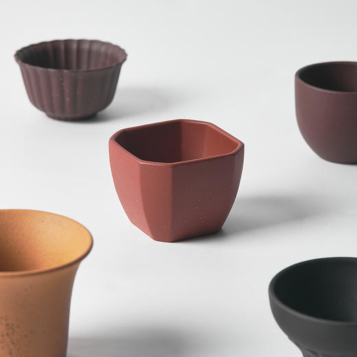 卓玉堂·紫砂五常杯礼盒，五种珍稀紫砂泥炼制，五款雅致器型，百元出头一次全收录【G】 商品图4