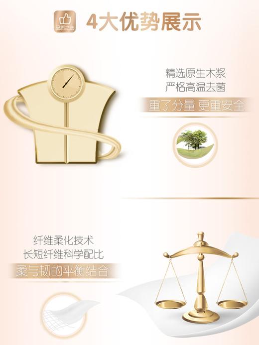 心相印金装经典系列24包100抽3层塑装纸面巾 商品图3