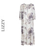 LIZZY 新中式山水画图案圆领中袖阔版型水滴V领连衣裙7941 商品缩略图4