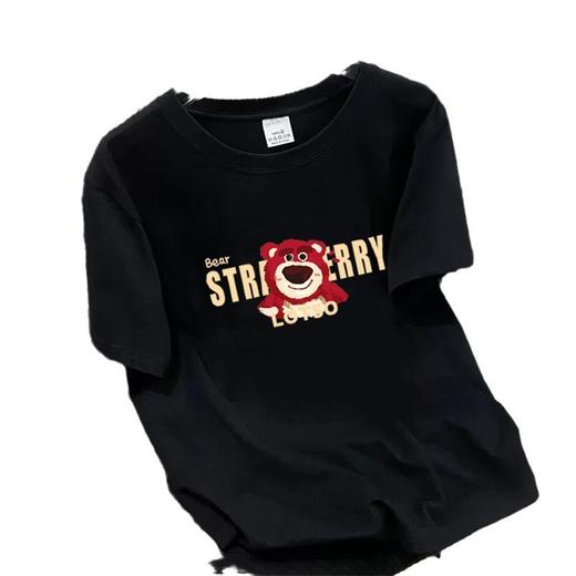 【情人节好礼！】夏季新款潮牌纯棉短袖T恤 潮牌男t恤 男士大码宽松圆领 印花韩版潮流上衣insT恤-QQ 商品图4