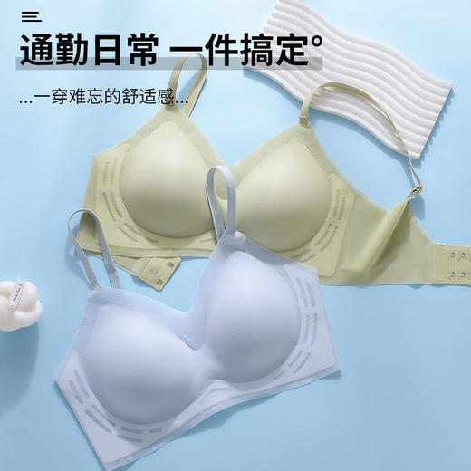 【超薄！穿在身上的“凉感面膜”】氧气洞洞文胸，一触即凉，跟没穿一样自由！固定杯凉感冰丝果冻条软支撑无痕内衣女夏季薄款小胸聚拢文胸罩 商品图3