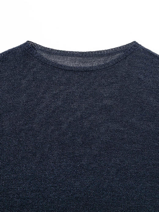 COCO ZONE "蓝莓“夏季新款简约时尚长袖上衣镂空透气百搭针织衫CC2B0914 商品图4