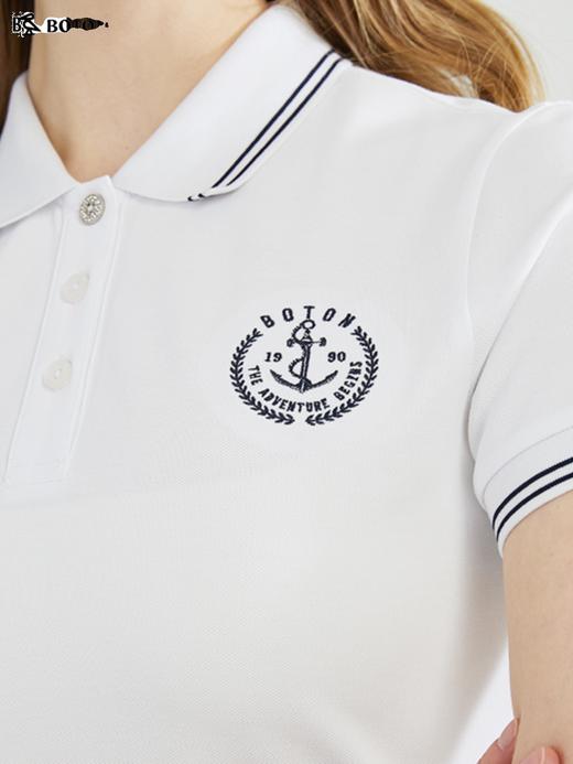 【自然收腰】波顿年春夏女士POLO针织短袖连衣裙高端修身LD238223 商品图2