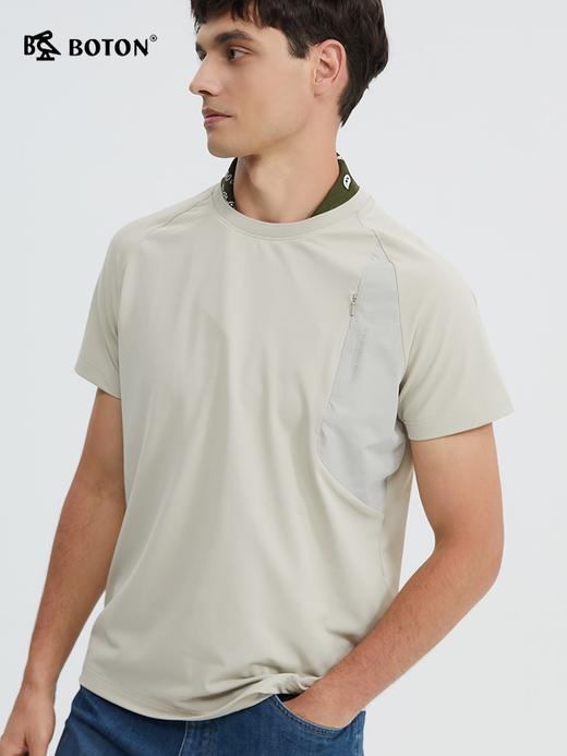 波顿男士春夏个性设计感小众T恤高端品牌短袖上衣MT002224 商品图3