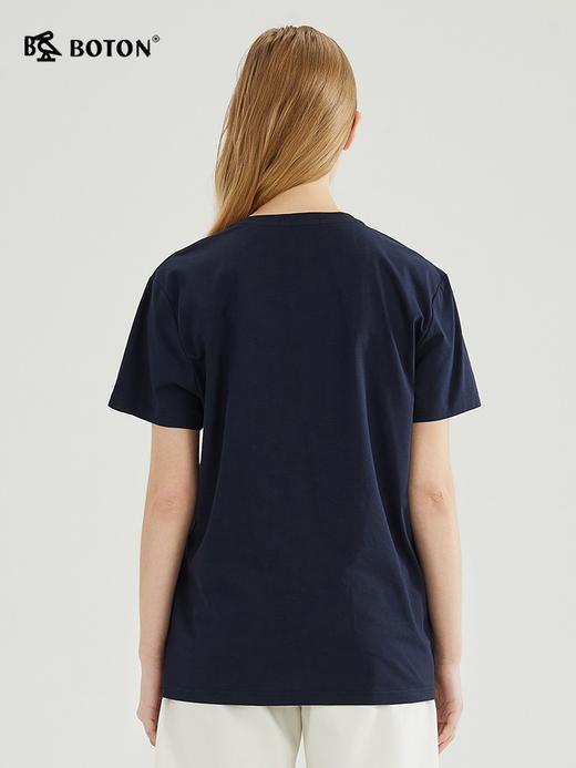 【垂坠挺括】波顿年春夏女士宽松圆领短袖t恤高端LT295223 商品图1