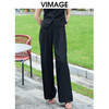 VIMAGE纬漫纪简约气质高级感高腰显瘦阔腿直筒西装裤夏季新款VB2405304 商品缩略图3