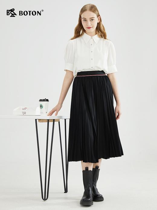 【灵动优雅】波顿年春夏季女士百褶半身长裙高端休闲百搭LK216123 商品图4