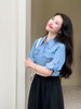 【百图lulu定制】【兰精衬衫】兰精 天丝 牛仔 七分袖 短袖 两穿 牛仔衬衫 商品缩略图9