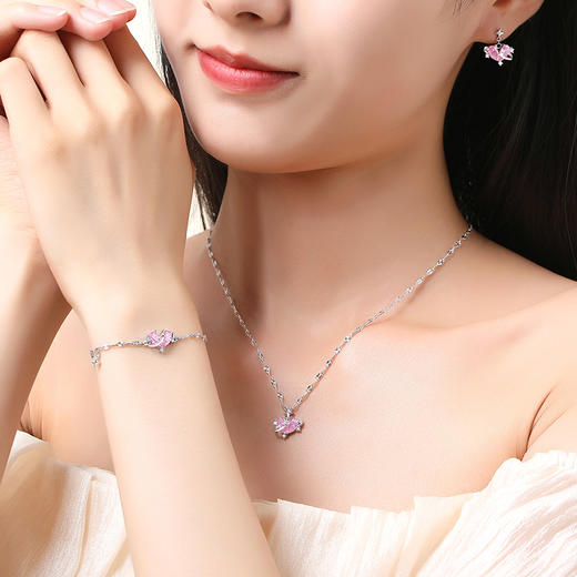 卡蒂罗/KADER 在逃公主系列 心动魔法手链 925银梦幻爱心大颗粉锆童话设计可调节手饰 梦幻俏皮甜美可爱配饰 礼盒 商品图2