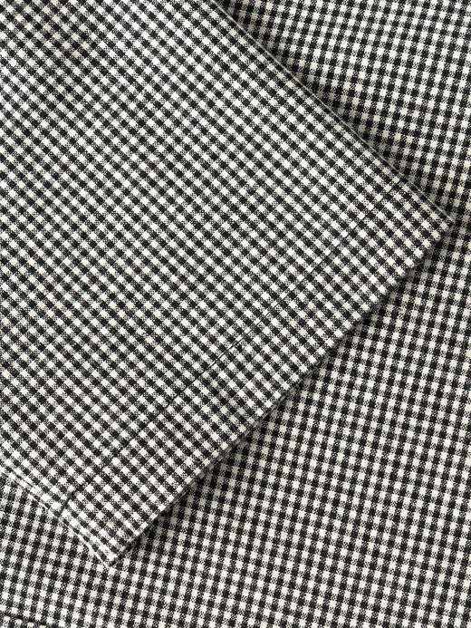 COCO ZONE "格系"复古格纹V领单排扣衬衫长袖休闲上衣CC2B1168 商品图7