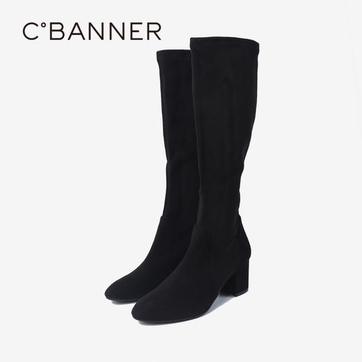 千百度 冬季 弹力靴/袜靴A24542852 商品图4