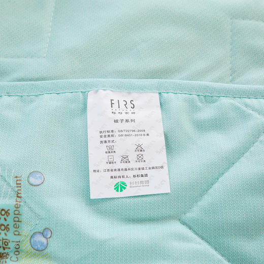 杉杉（FIRS）薄荷凉凉柔润被180×210cm 商品图8