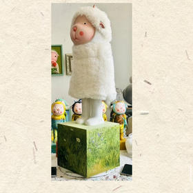 杨媛媛《草原小羊》雕塑