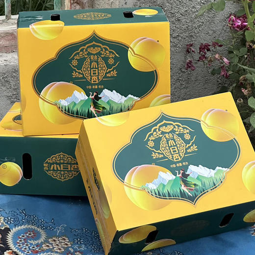 新疆轮台小白杏 新鲜水果现摘甜杏 礼盒装3斤 送礼佳品  顺丰包邮 商品图7