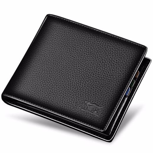 七匹狼腰带礼盒套装头层牛皮短款男士钱包+自动扣牛皮皮带时尚送礼精装礼盒 商品图4