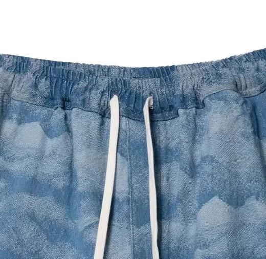 K16扎染短裤ins港风直筒休闲中裤夏季宽松外穿潮牌嘻哈五分裤 商品图2