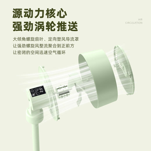 西佑SIUU 家用大风力可拆卸立式循环风扇 台立地-机三用电风扇 舒润柔凉自然风 F6机械款/F6W遥 分享控款 商品图10
