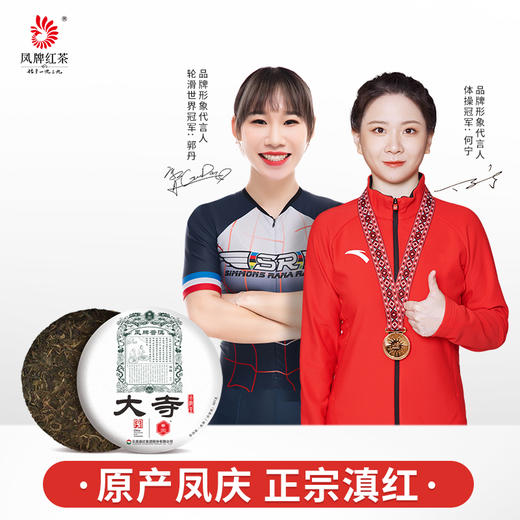 凤牌普洱茶 云南大寺普洱生茶357g 2021生普 商品图0