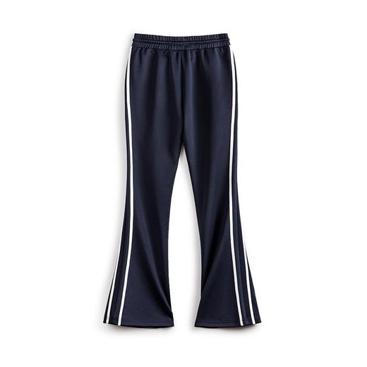 马登美式撞色抽绳微喇卫裤辣妹显瘦休闲裤设计感运动瑜伽裤夏季女 商品图5