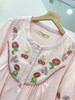 2024新款松植屋《花簇》女款色纺纱布圆领长袖长裤套装手工刺绣小花双层纱纯棉睡衣家居服 商品缩略图2