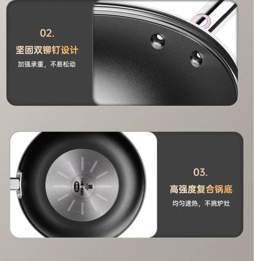 【6F】三禾0涂层微纳不粘炒锅LC30/32/34S4 商品图11