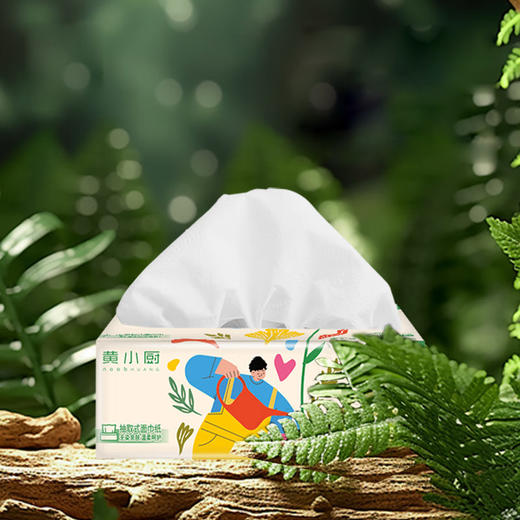 黄小厨原木纸巾餐巾纸抽纸  24包 （80抽/包） 商品图2