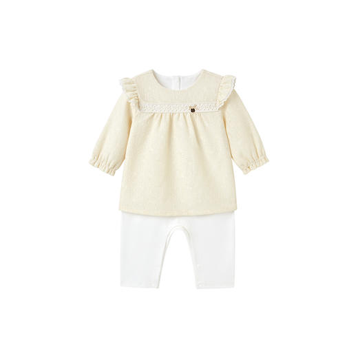 【商场同款】英氏婴儿连体衣春夏长袖女宝宝衣服新款哈衣爬服 商品图4