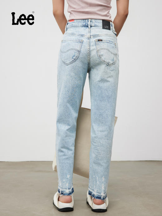 Lee夏411裤型高腰锥形凉凉裤女牛仔裤LWB1004116US00FA01226 商品图3