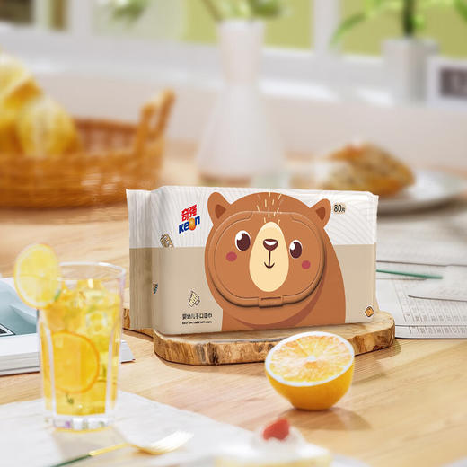 奇强婴儿手口湿巾80片*(180mmx150mm)/4包/组 商品图5