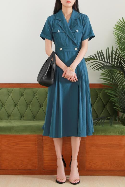 amadella 口袋饰西装领高腰连衣裙 13148 商品图4