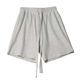 K1022纯色百搭简约休闲短裤男潮牌夏季宽松抽绳外穿透气潮流运动五分裤