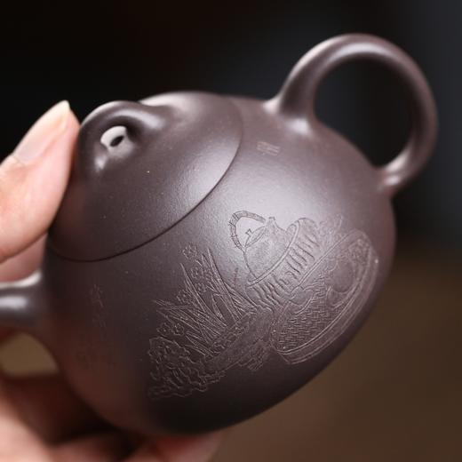 蒋兰娟老师监制 冬心秦权 老紫泥 礼盒包装证书齐全 商品图4