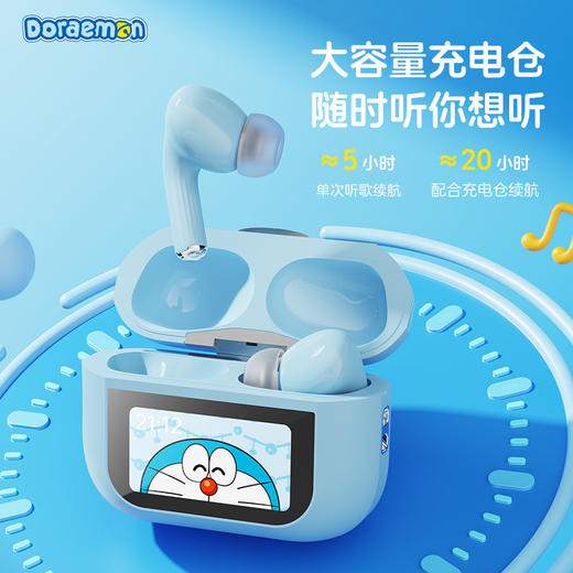 ROCK 哆啦A梦 A5 Pro 智能屏ANC主动降噪蓝牙耳机 商品图5