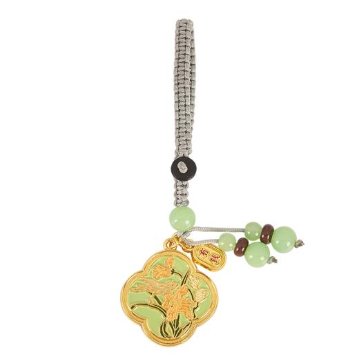 大英博物馆 东方梦境系列 灵羽芳地 有钱花 编织钥匙扣 商品图4