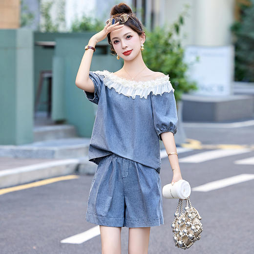 时尚洋气减龄，甜美显瘦两件套HR-DMGY5026 商品图1